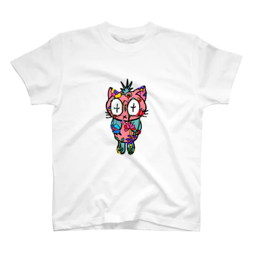 トロピカル　猫 Regular Fit T-Shirt