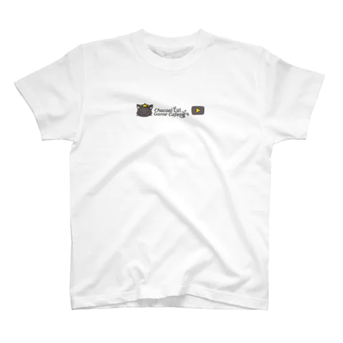 Charcoal Cat Game Cafe - Youtube Ch Logo Regular Fit T-Shirt