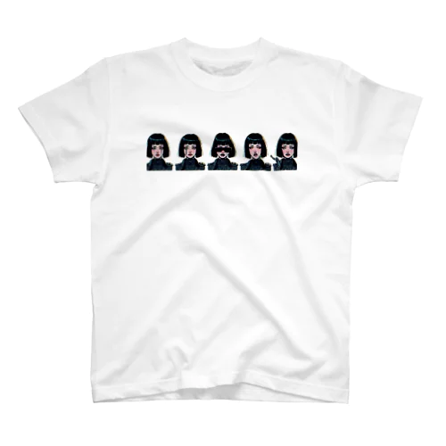 黒髪ボブのサイバーパンクの服装女子3 Regular Fit T-Shirt