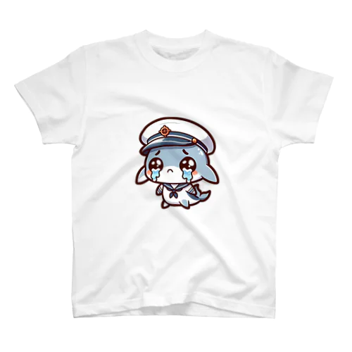 泣き顔水兵イルカの航海 スタンダードTシャツ