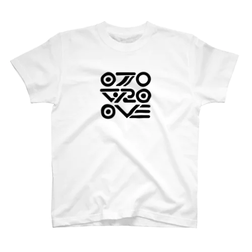 otogroove:ロゴ(3段ブラック) スタンダードTシャツ