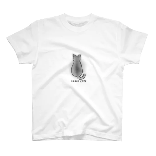 I LOVE CATS ねこだいすき Regular Fit T-Shirt