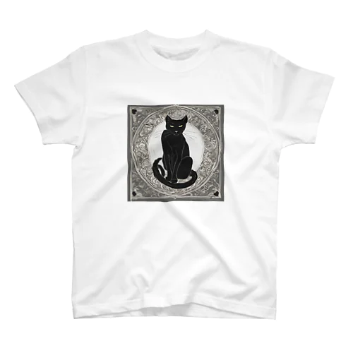 黒猫 Regular Fit T-Shirt