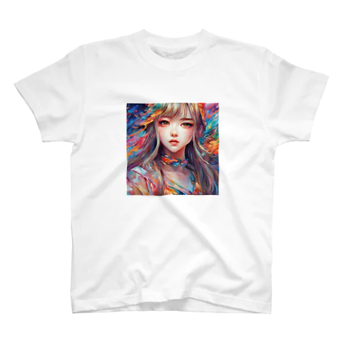 美少女　アート スタンダードTシャツ