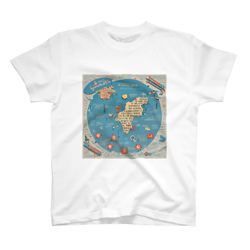 世界名言地図 スタンダードTシャツ