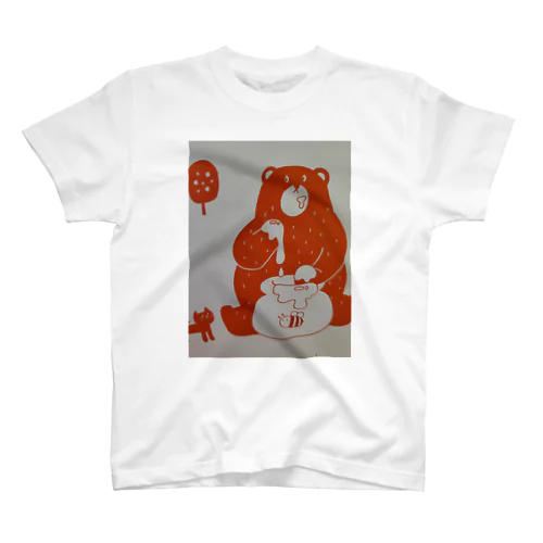 ハチミツ食べてる熊ちゃん Regular Fit T-Shirt