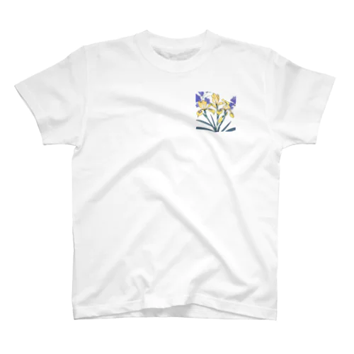 RetrowaveFlower-ハナショウブ- Regular Fit T-Shirt