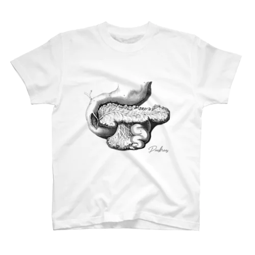 【狂気の解剖図シリーズ】Pankreas（膵臓）Tシャツ スタンダードTシャツ