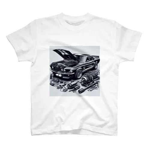 シェルビーマスタングGT500 スタンダードTシャツ