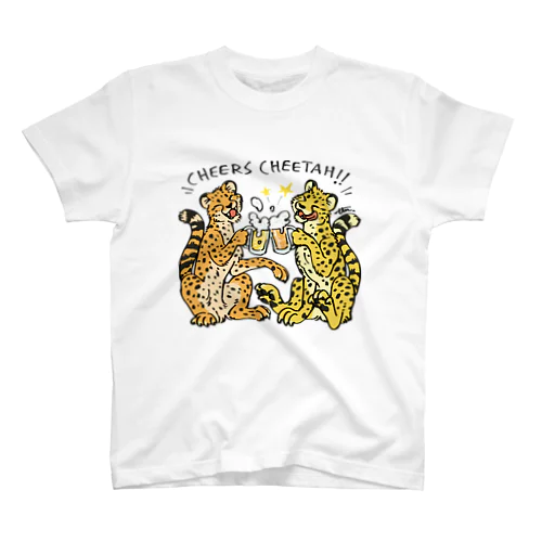 Cheers Cheetah黒文字 Regular Fit T-Shirt