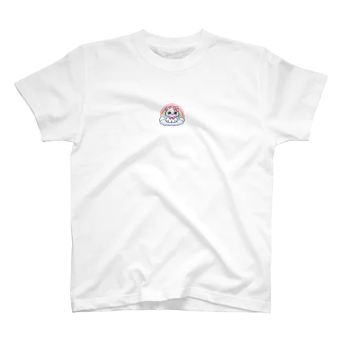 白猫のイラストグッズ Regular Fit T-Shirt