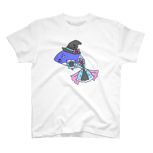 サメに魔女帽子 Regular Fit T-Shirt