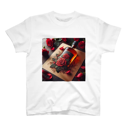 ウイスキーと赤い薔薇 スタンダードTシャツ