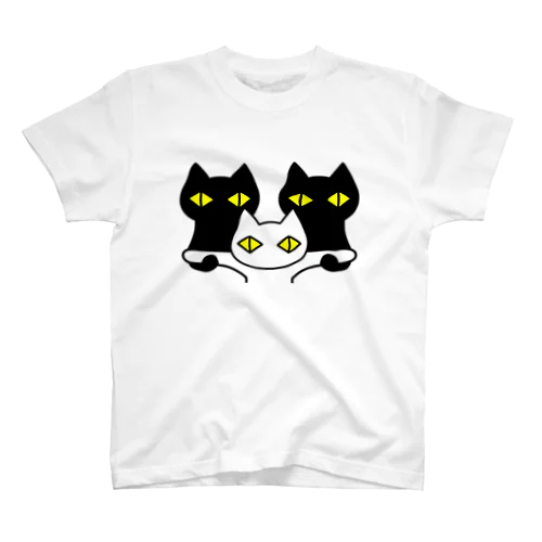 黒猫ボディーガード 002 Regular Fit T-Shirt