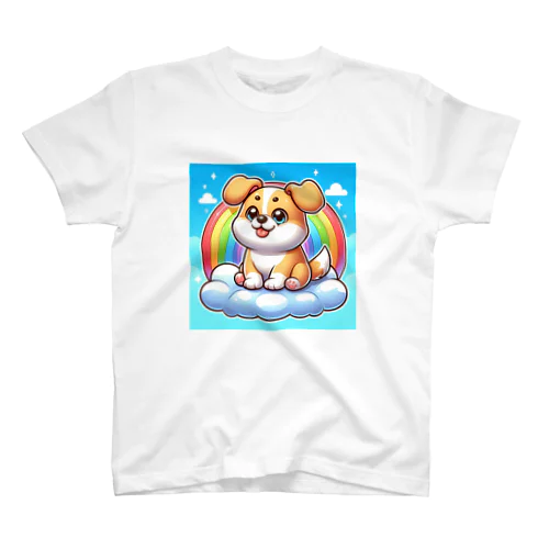 雲に乗った犬 Regular Fit T-Shirt