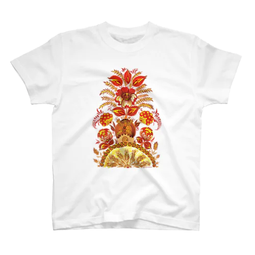 Zhyto Design~ ウクライナの小麦~ペトリキウカ塗～ Regular Fit T-Shirt