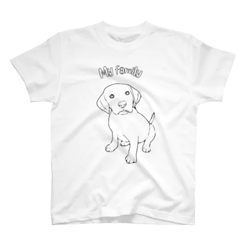 My family　犬 Regular Fit T-Shirt