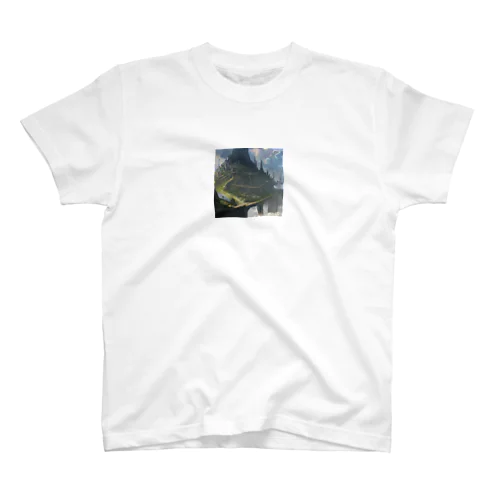 空想世界の天空に浮かぶ島国 Regular Fit T-Shirt
