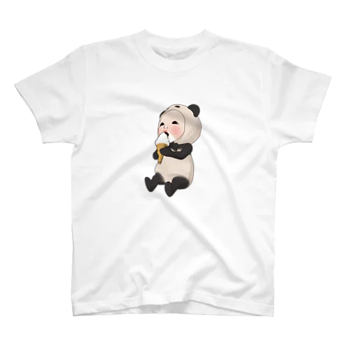 パンダタオル・ソフトクリーム スタンダードTシャツ