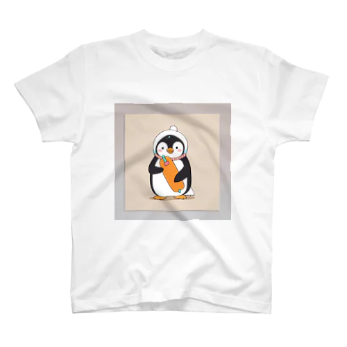 かわいいペンギンとおもちゃのキャンバス スタンダードTシャツ