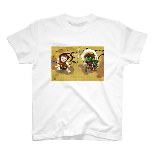 Wind God and Thunder God / 風神雷神猫 ※Tシャツ Regular Fit T-Shirt