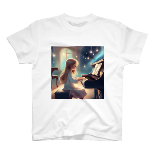 ピアノを弾く女の子3 スタンダードTシャツ