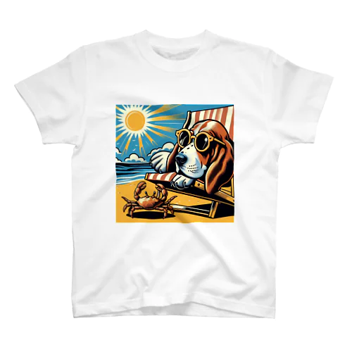 夏を楽しみたい耳タレ犬（でも暑いのは苦手） Regular Fit T-Shirt