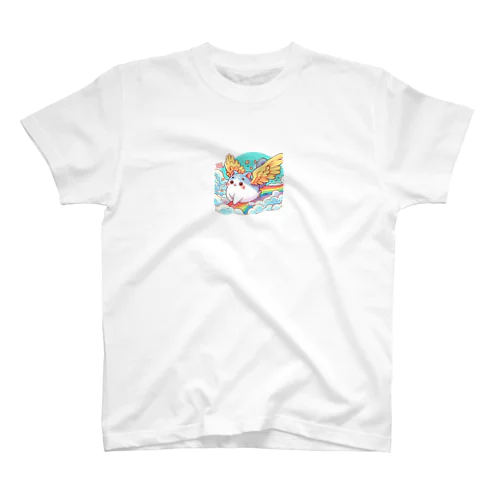 空飛ぶ猫アニメ風1 スタンダードTシャツ