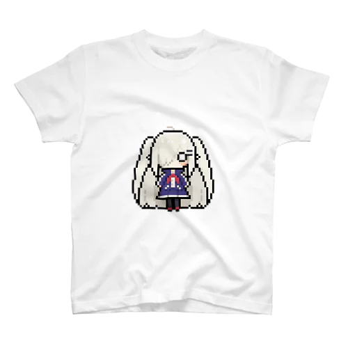 ドット絵の白髪ロング美少女 Regular Fit T-Shirt