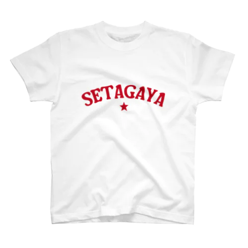 世田谷グッズ　レッドロゴ（setagaya item） Regular Fit T-Shirt