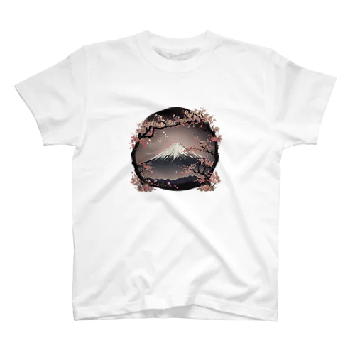 桜と富士山 Regular Fit T-Shirt