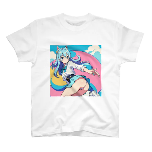 魔法ネコ少女 スタンダードTシャツ