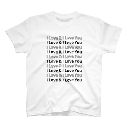 I Love & I Love You スタンダードTシャツ