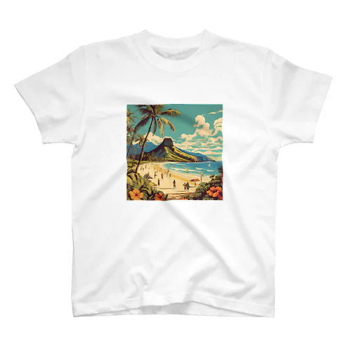 砂浜でゴキゲン Regular Fit T-Shirt