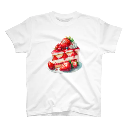 苺のショートケーキ スタンダードTシャツ