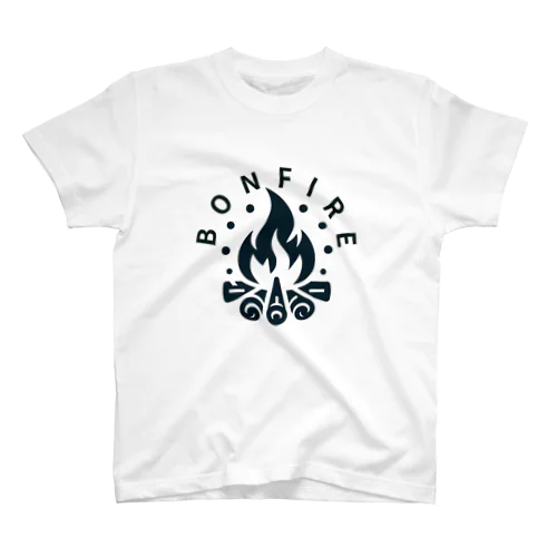 camping bonfire simple Regular Fit T-Shirt