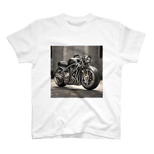 メカニカルアート：近未来デザインのオートバイ スタンダードTシャツ