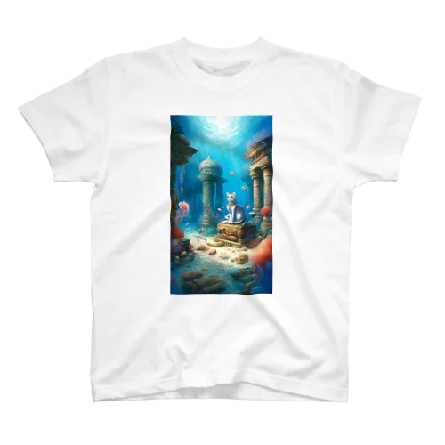 海底神殿のネコ Regular Fit T-Shirt
