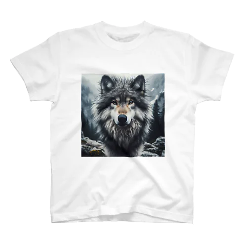 オオカミ　森の番人 スタンダードTシャツ