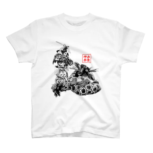 神楽Tシャツ｢スサノオ01｣・墨絵風(淡色地) スタンダードTシャツ