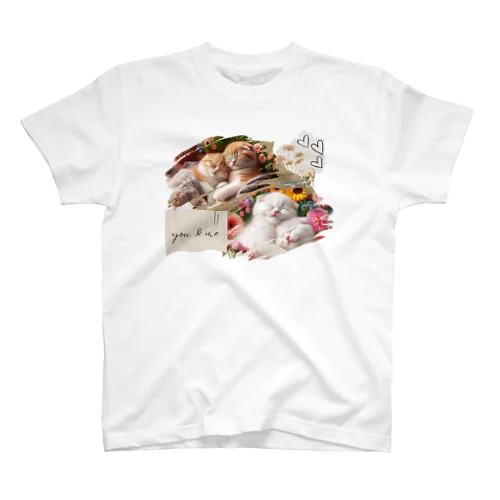 添い寝仔猫 Regular Fit T-Shirt