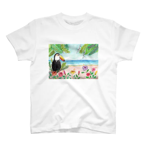 オオハシくんとハイビスカス スタンダードTシャツ