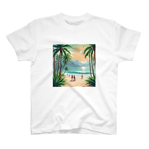 Palm Breeze Bliss Regular Fit T-Shirt