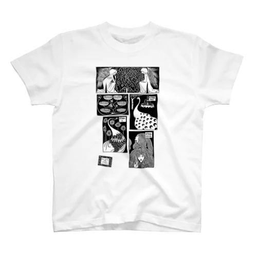 アーサー王 イラスト集 1893 ✜ Aubrey Beardsley  オーブリー・ビアズリー スタンダードTシャツ