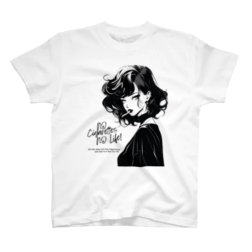 Smoking Lady (ver.1) Regular Fit T-Shirt