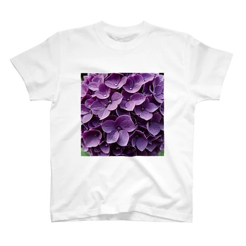 魅惑の紫陽花 Regular Fit T-Shirt