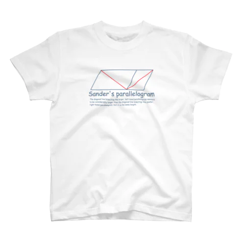 Sander's parallelogram (navy) Regular Fit T-Shirt