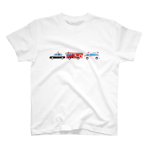 緊急車両（パトカー・消防車・救急車） Regular Fit T-Shirt