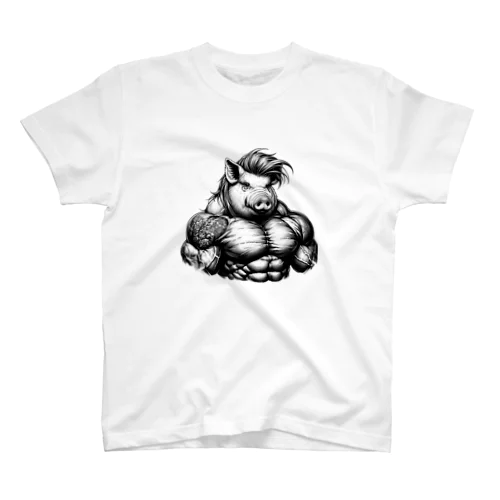 マッチョな豚シリーズ2 スタンダードTシャツ