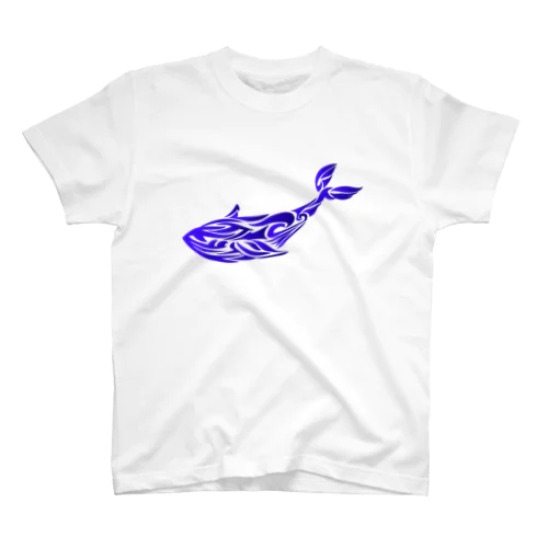 トライバルクジラ Regular Fit T-Shirt